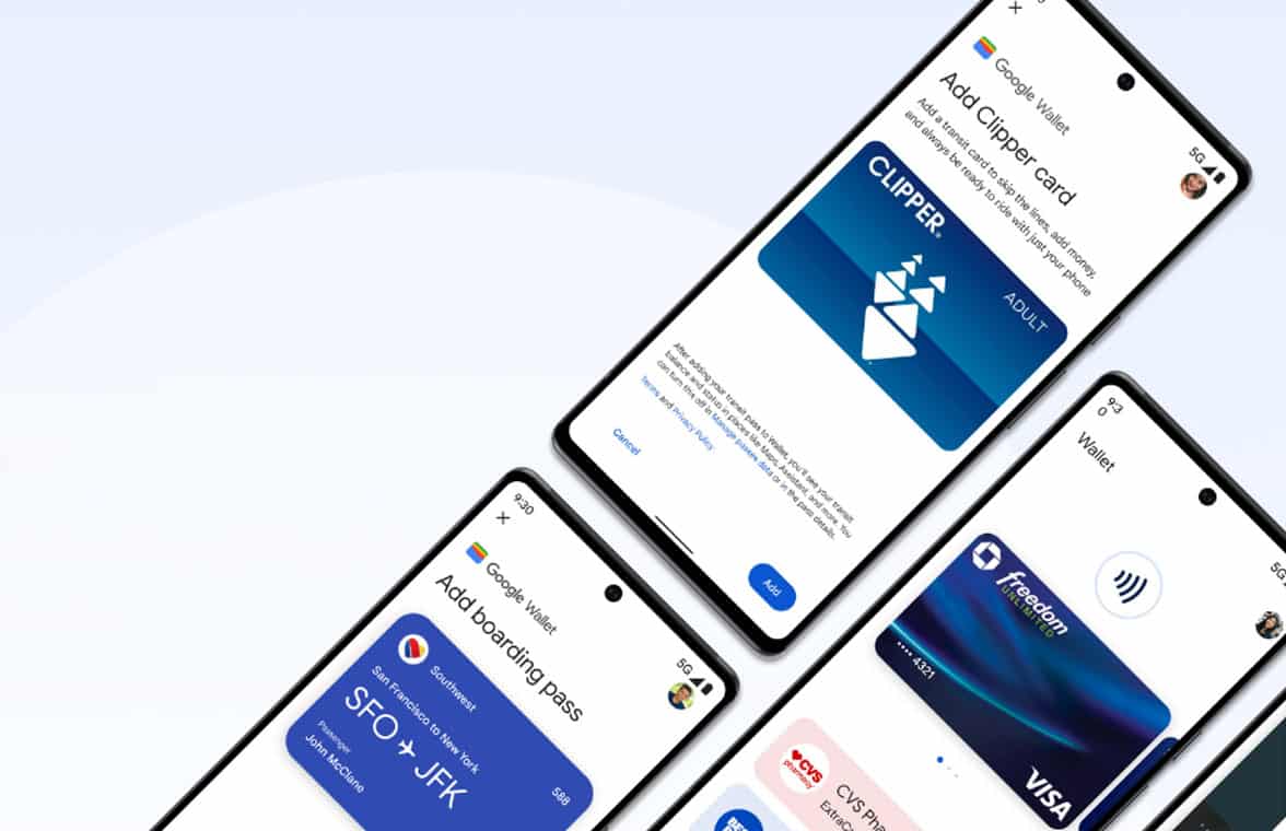 Google Wallet na zariadení s operačným systémom Android