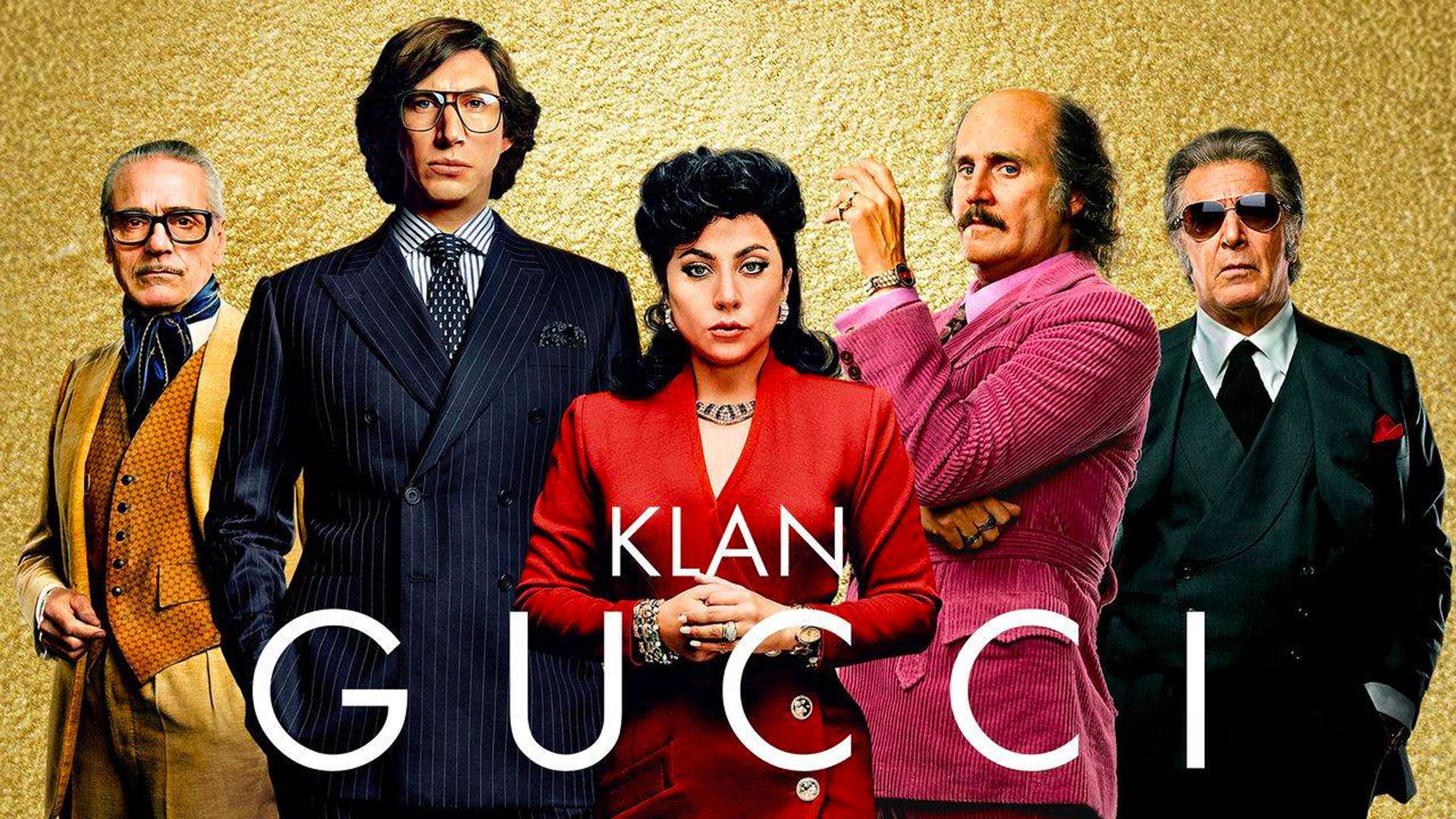 Plagát ku filmu Klan Gucci, ktorý je dostupný na platforme HBO MAX