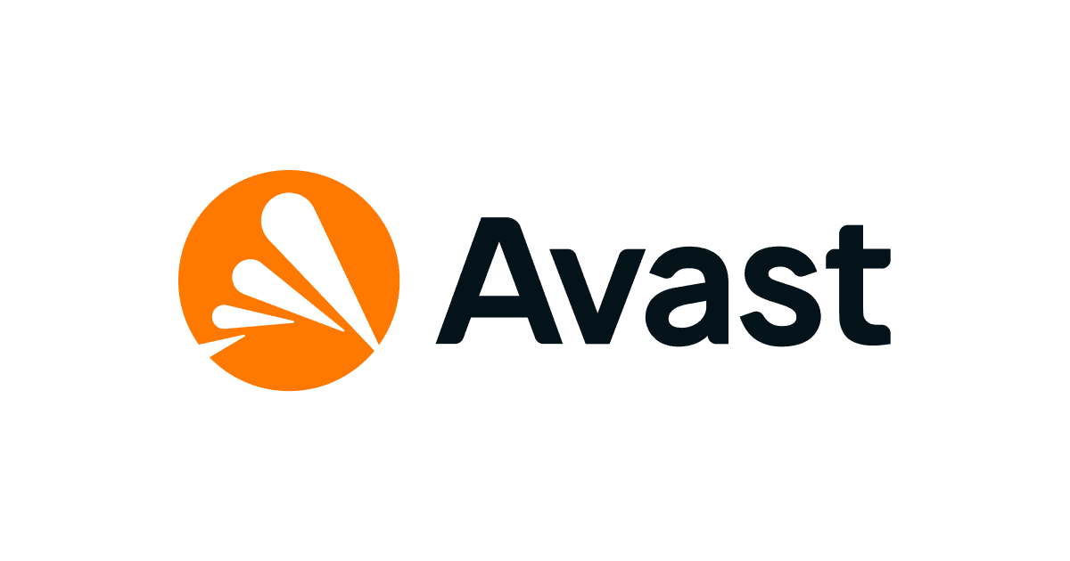 Avast Antivirus oranžové logo, biele pozadie