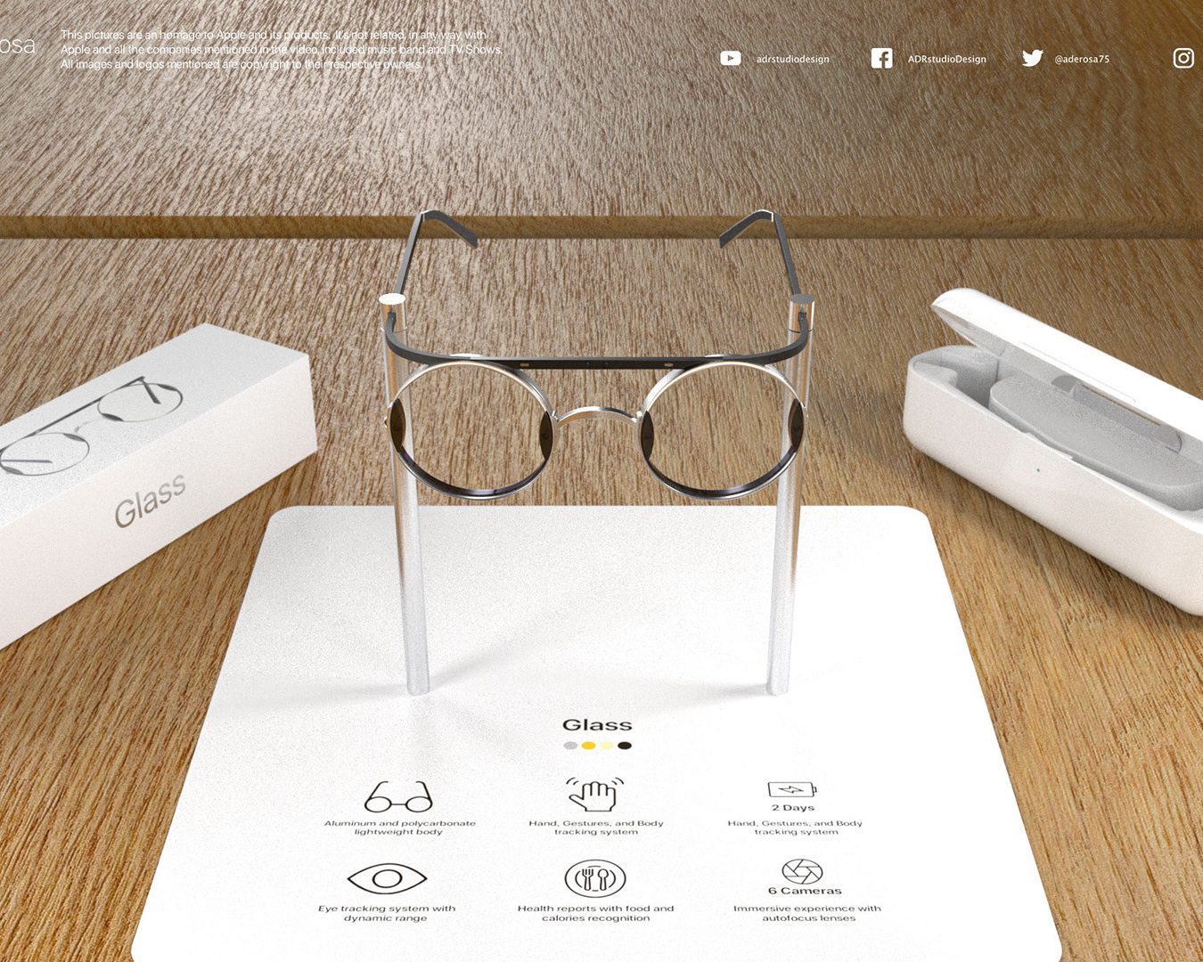 Pokiaľ by sa Apple Glasses dostali do Apple Store, vystavované by mohli byť presne takto (foto: Antonio De Rosa)