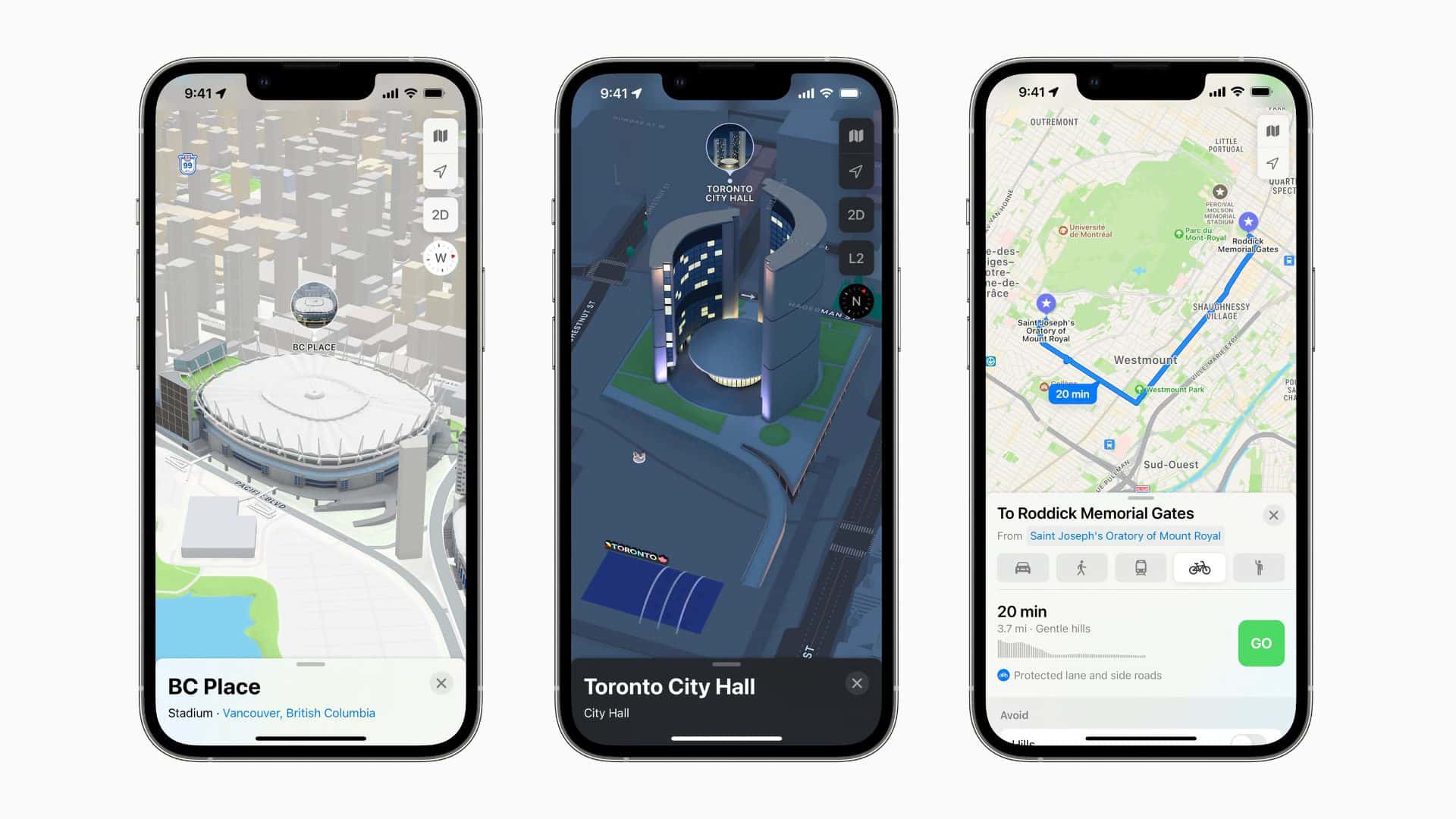 Aplikácia Apple Mapy s reklamami na iPhone