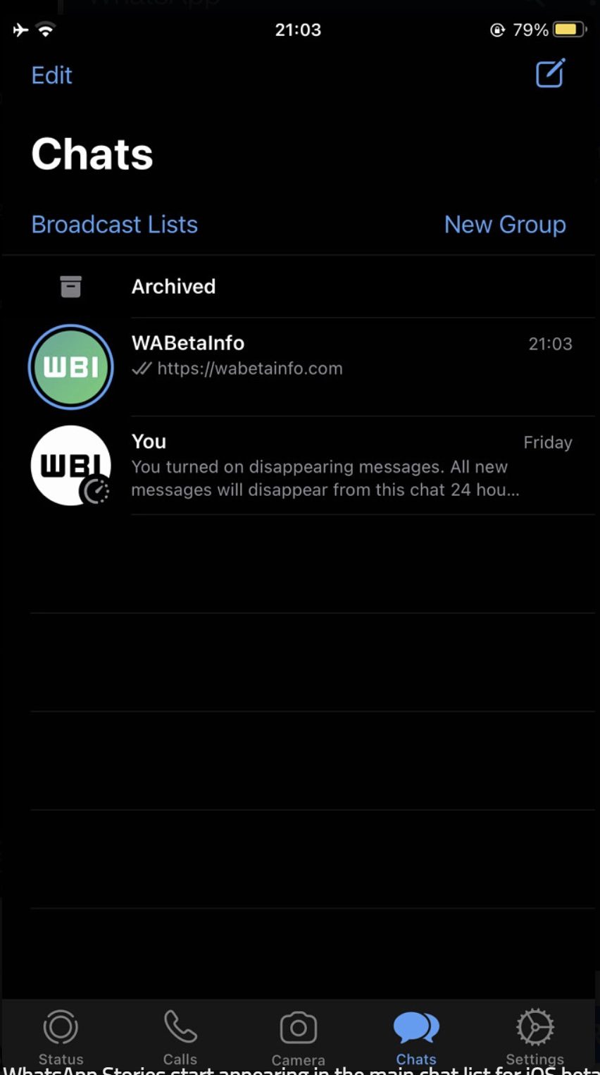 Nové tlačidlá pre Status v aplikácii WhatsApp