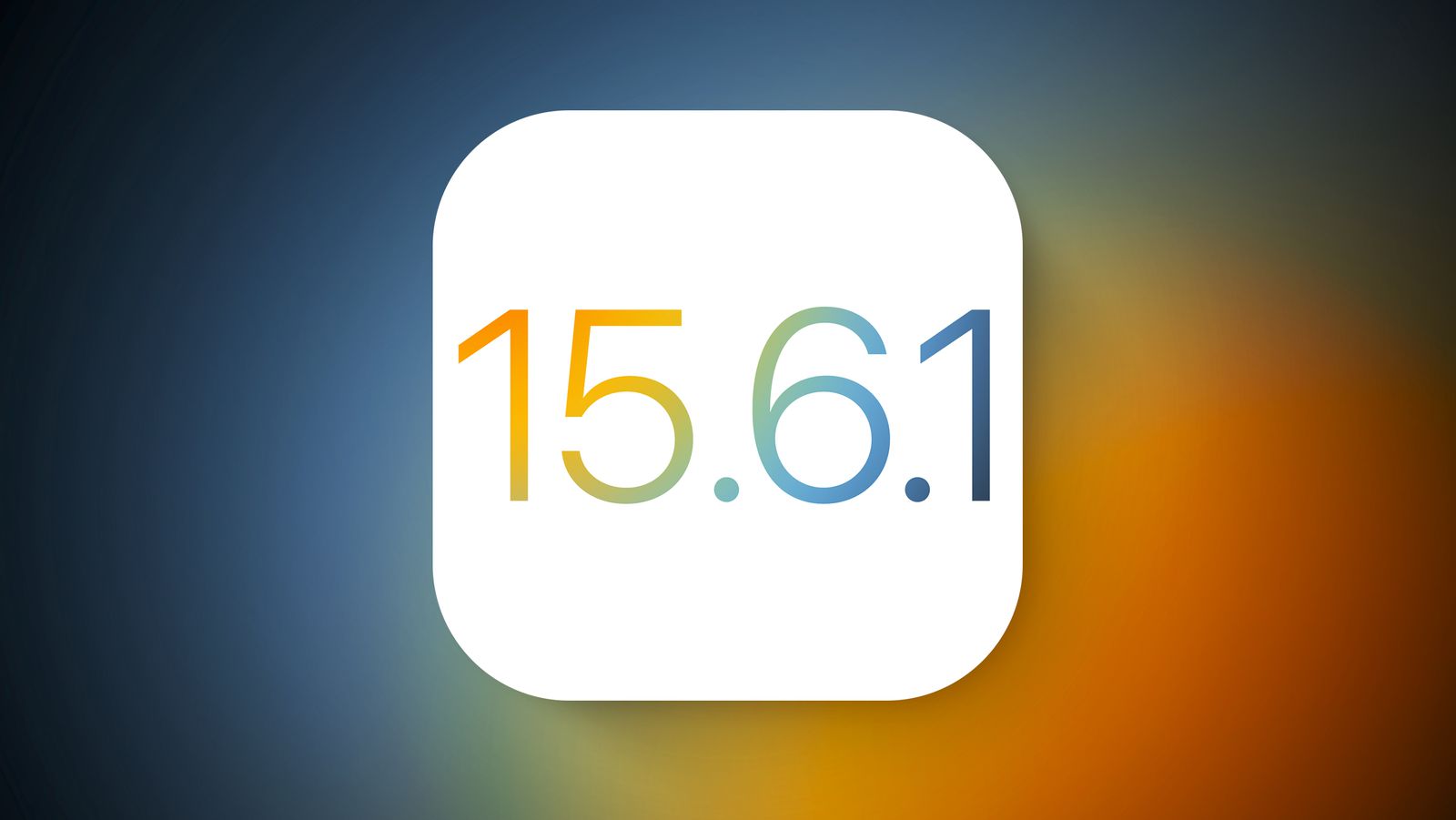 Ikona aktualizácie systému iOS 15.6.1 a iPadOS 15.6.1