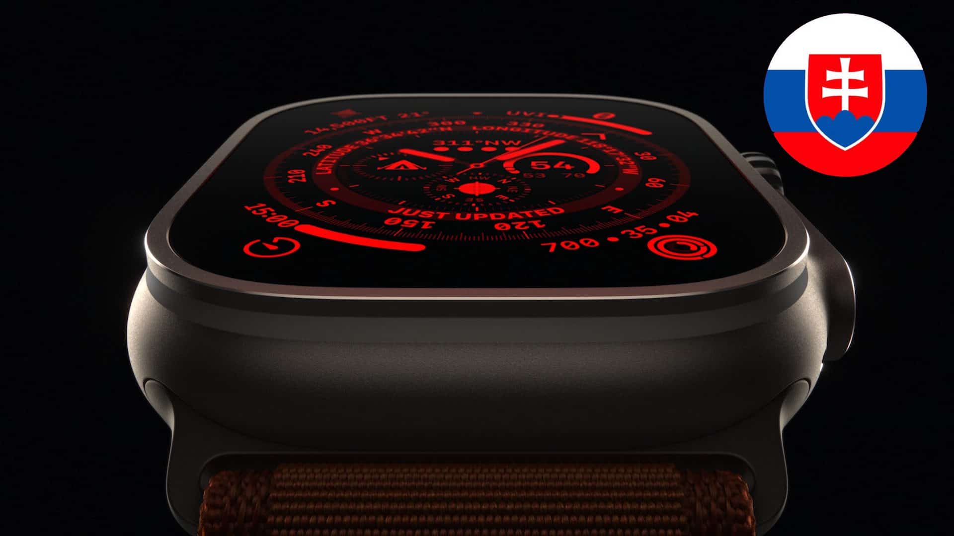 Apple Watch Ultra so znakom Slovenska