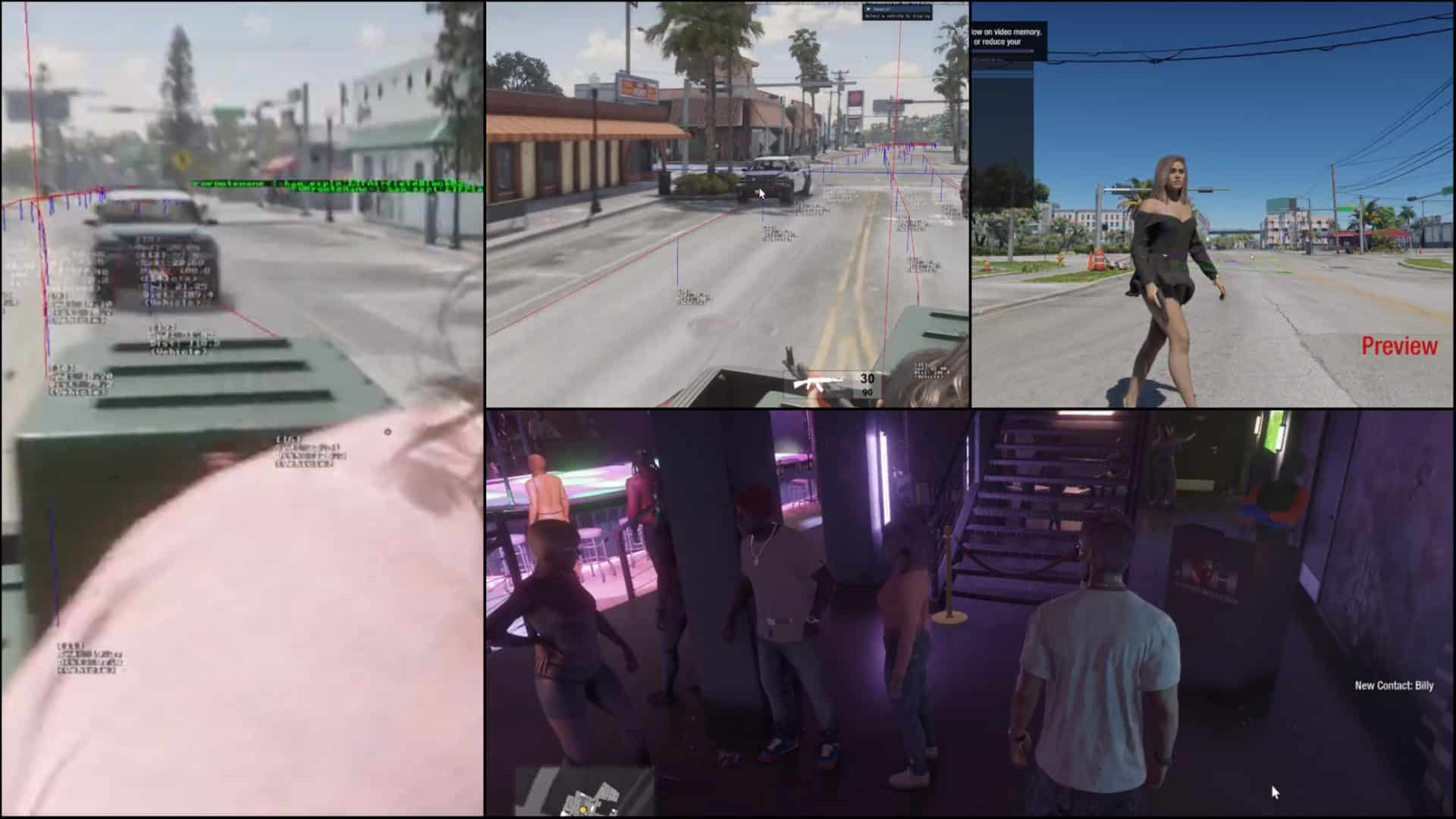 Uniknuté videá z rannej fázy vývoja GTA 6