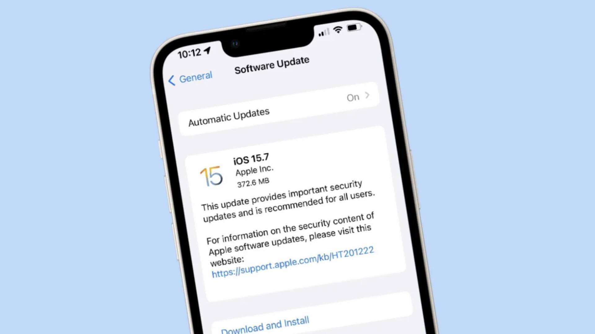 iOS 15.7 aktualizácia 