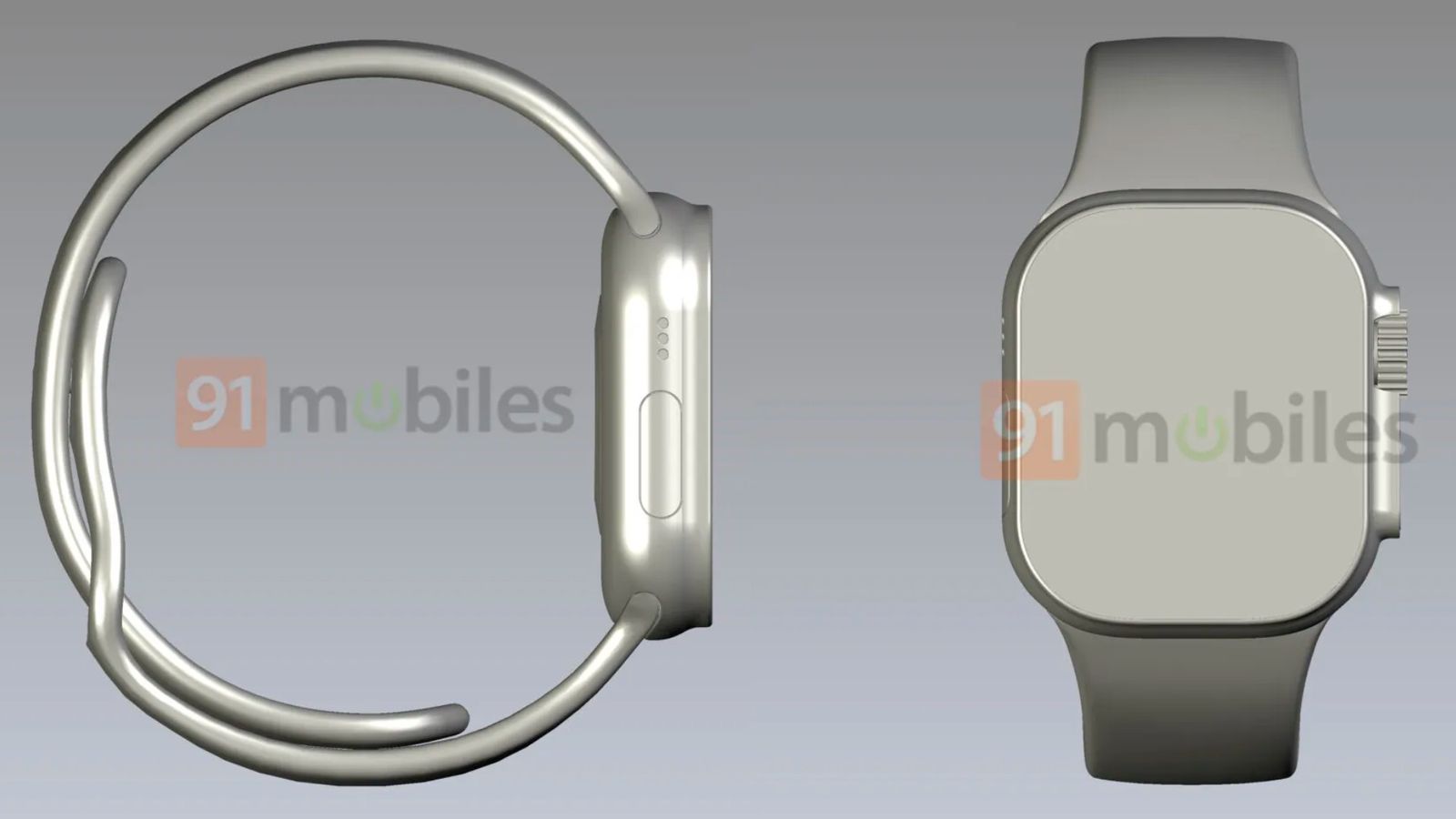 CAD rendery hodiniek Apple Watch Pro