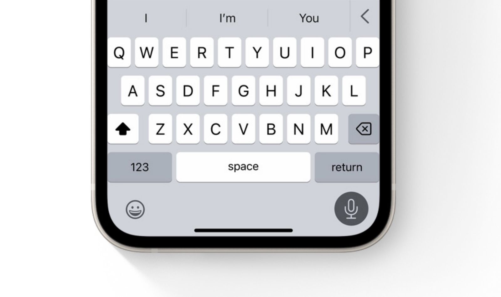 Klávesnica na iPhone so systémom iOS 16