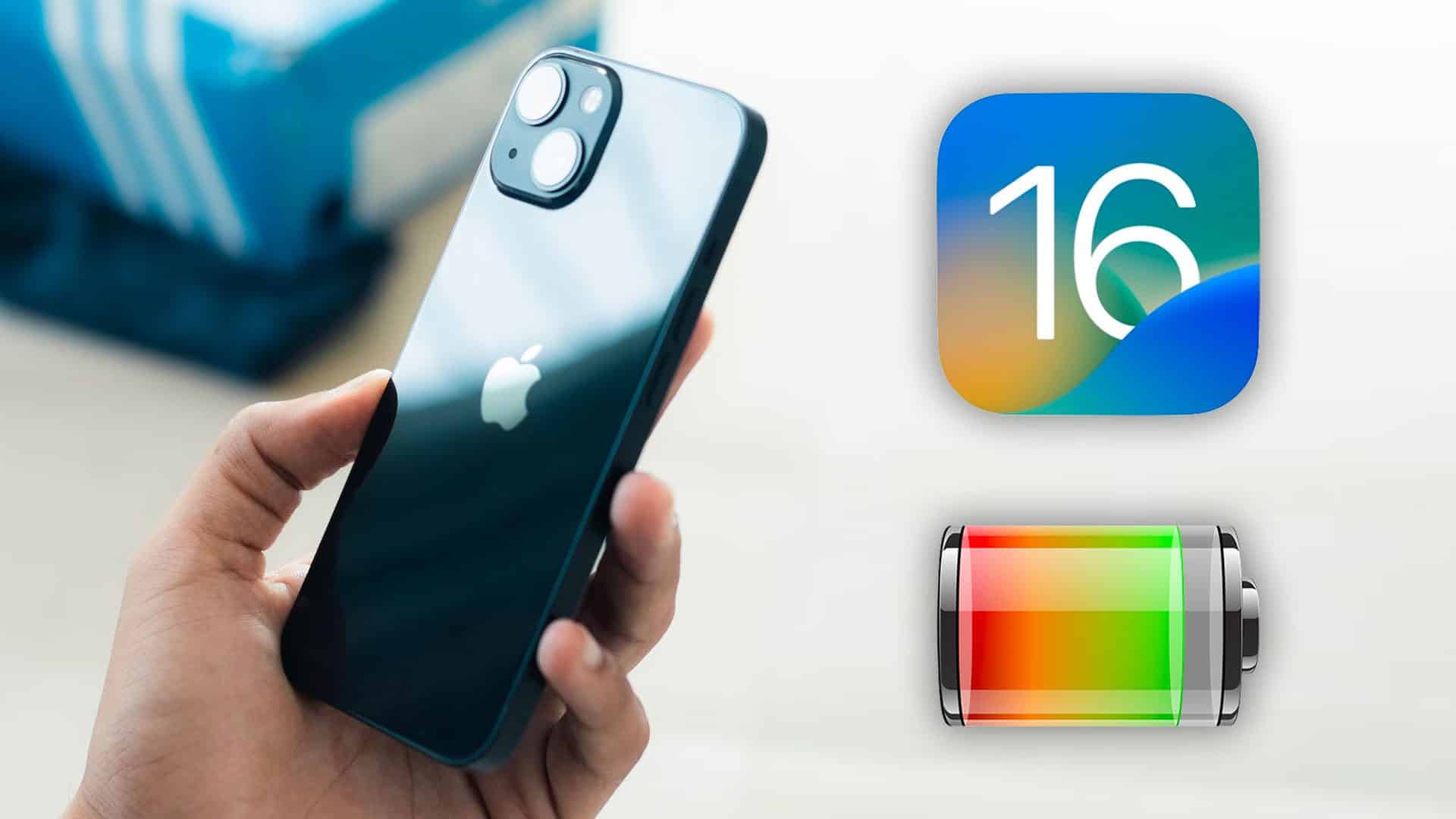 iOS 16 výdrž batérie