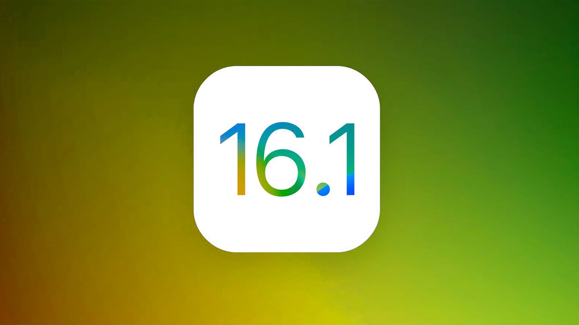 Logo systému iOS 16.1