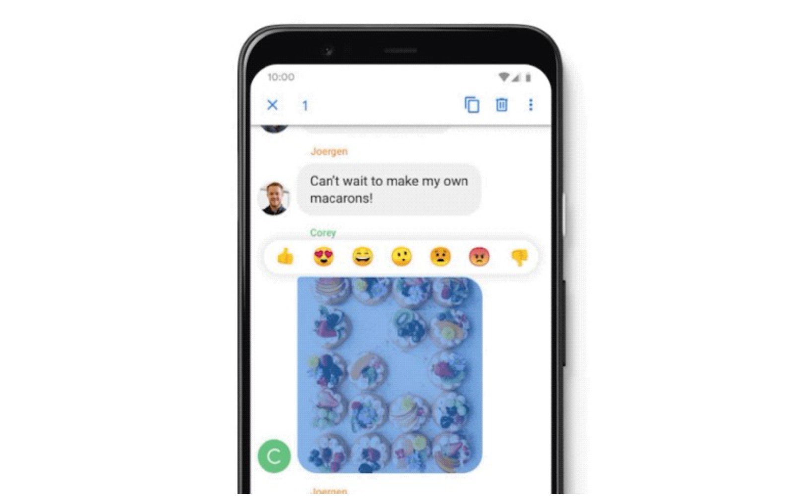 Emoji reakcie pre správy iMessages na Android
