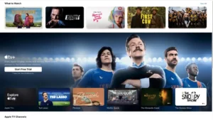 Rozhranie aplikácie Apple TV+