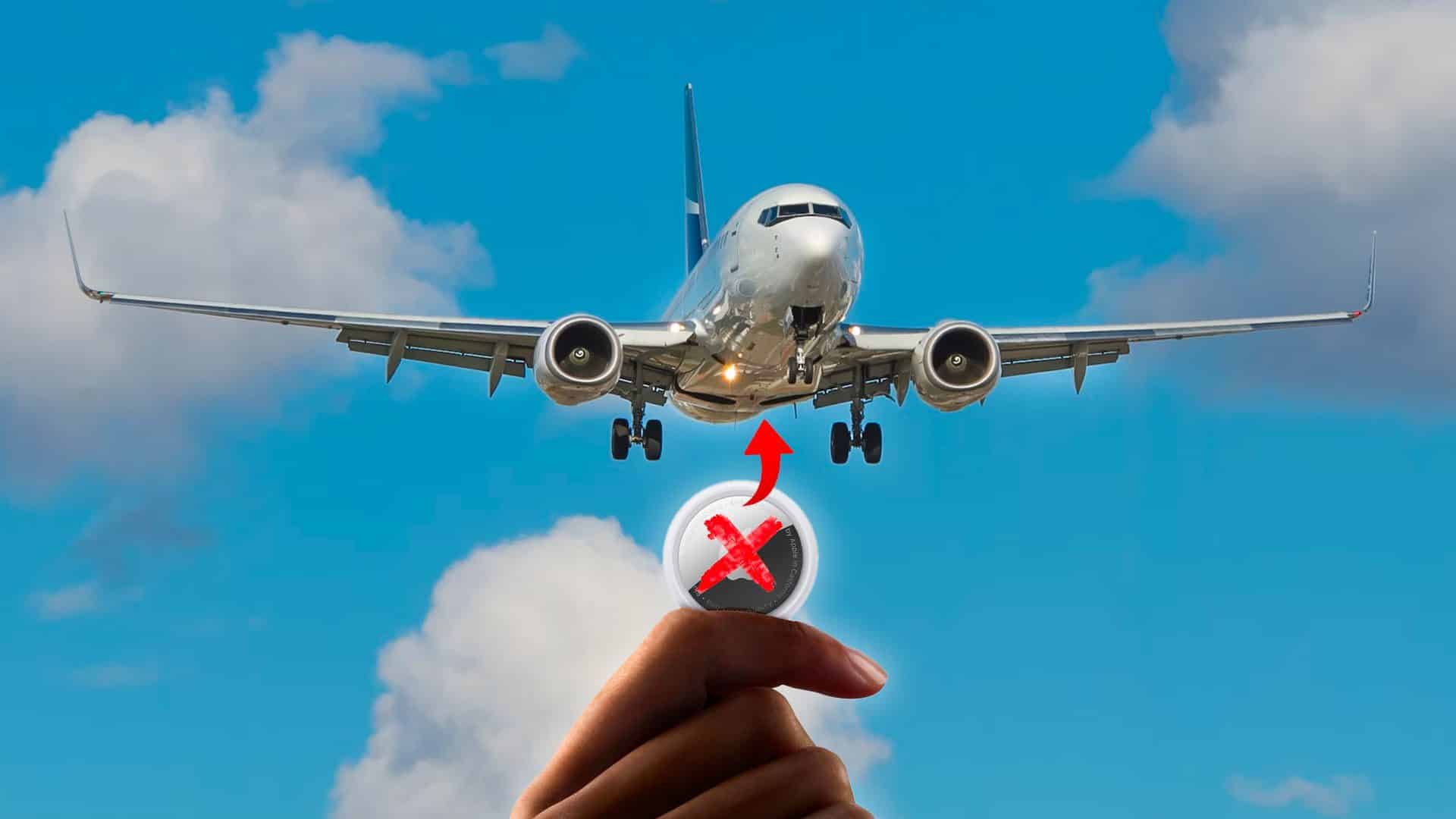 AirTag zákaz vstupu do lietadla