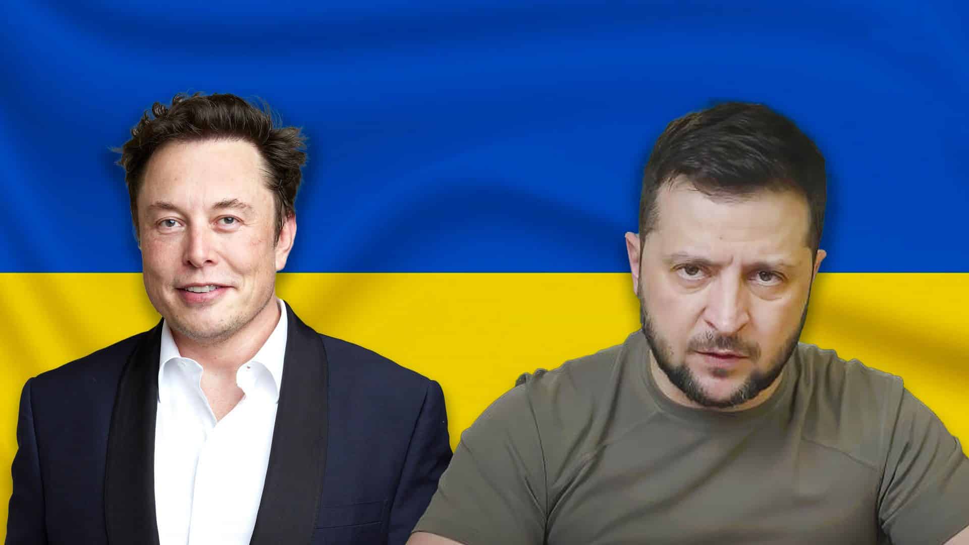 Elon Musk a Volodymir Zelenskyj