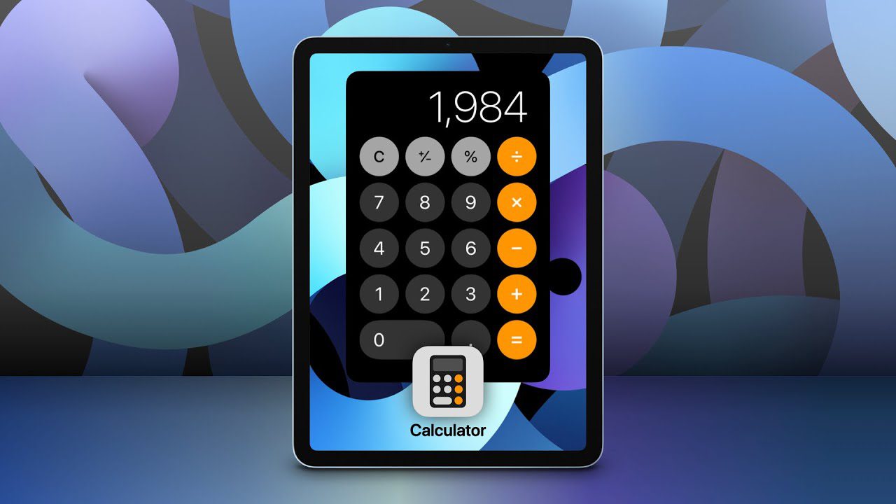Aplikácia kalkulačka pre iPad