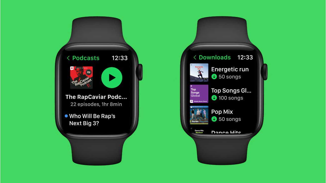 Aplikácia Spotify na Apple Watch