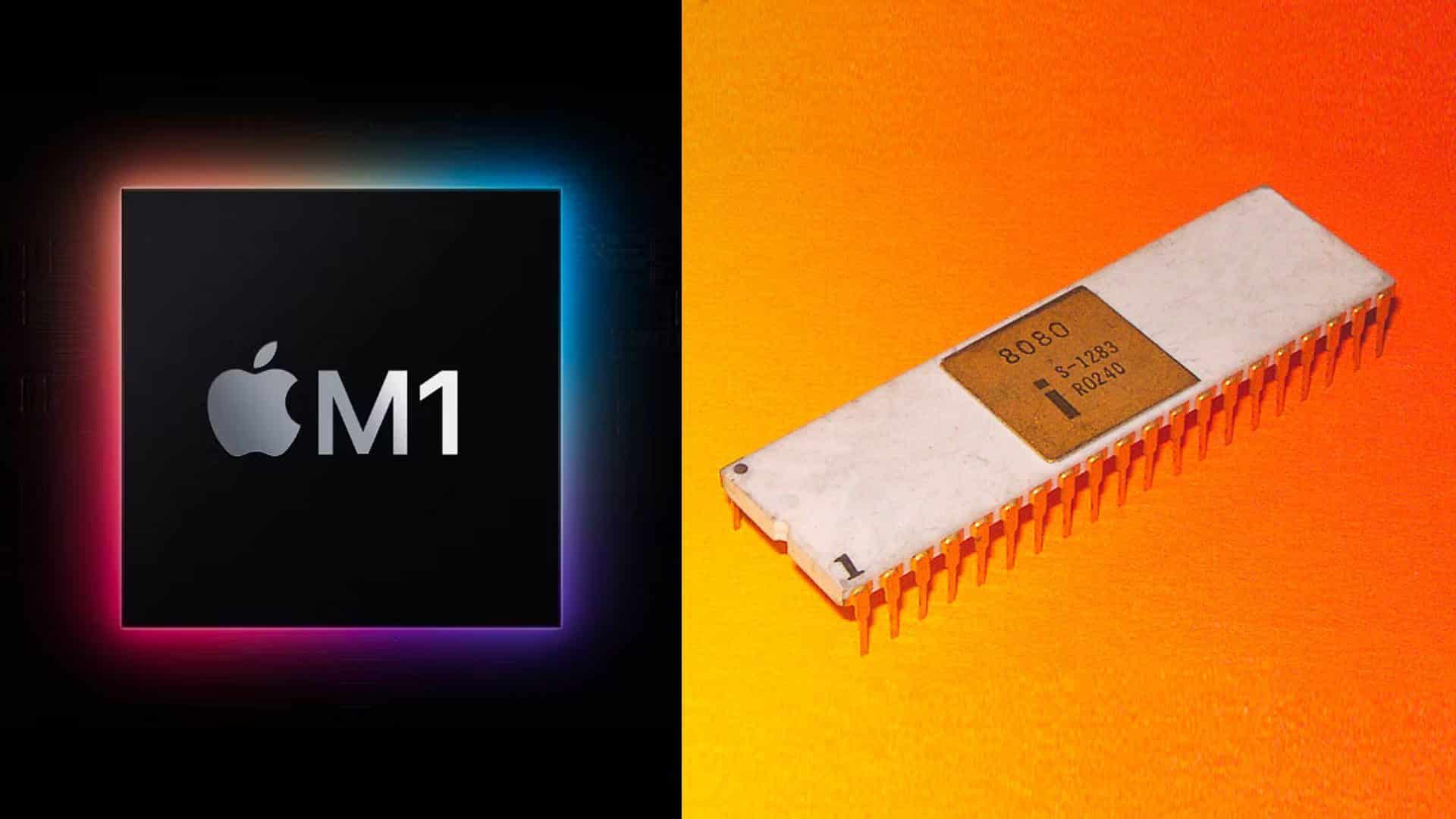 Procesor Apple M1 a Intel 8080
