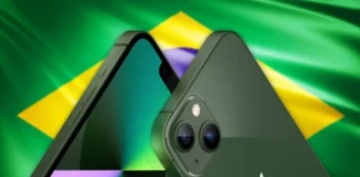 iPhone brazílska vlajka