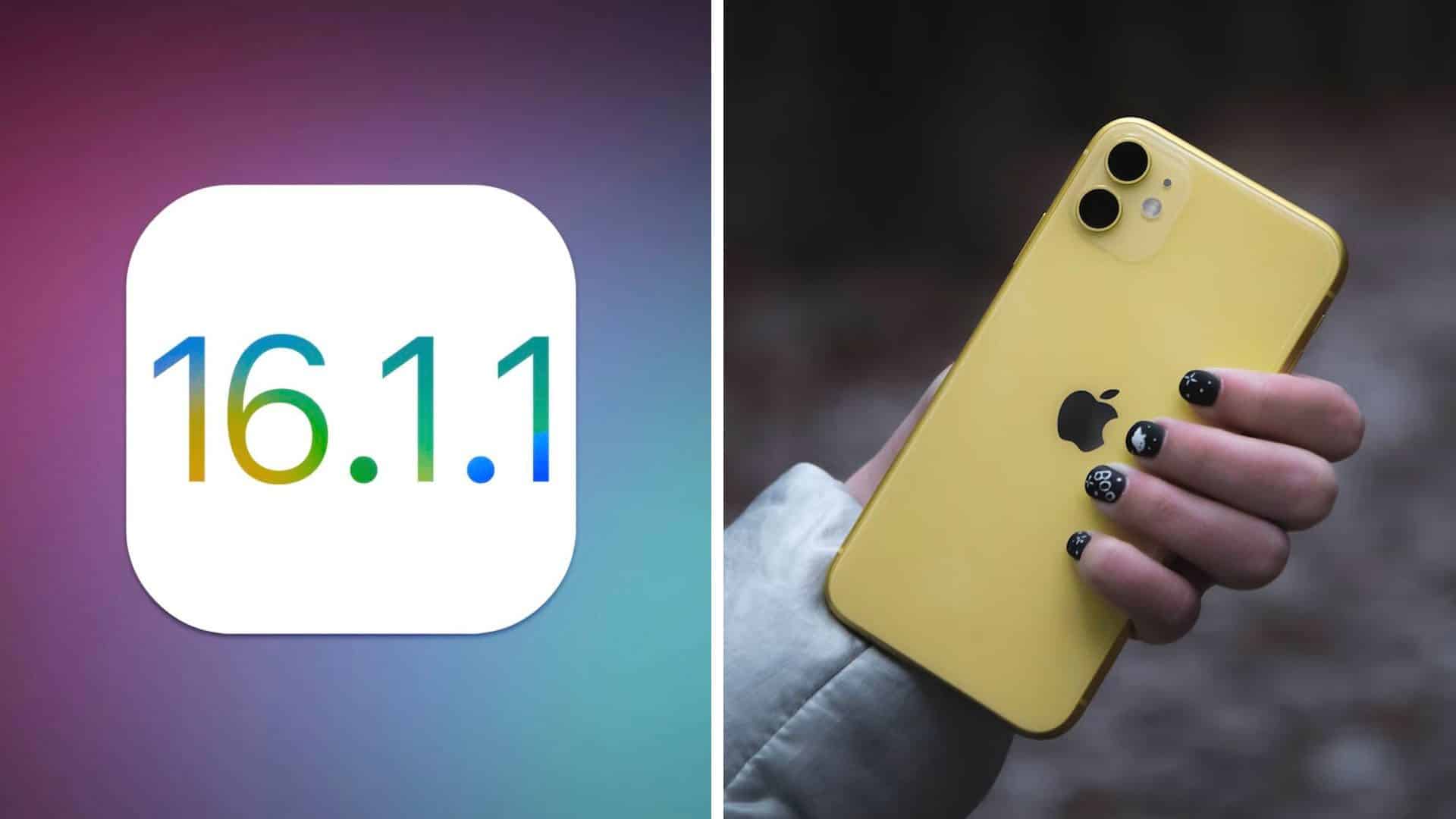 iOS 16.1.1 iPhone 11