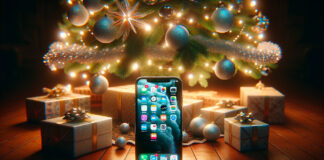 iPhone vianočný stromček