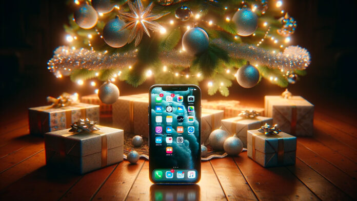 iPhone vianočný stromček