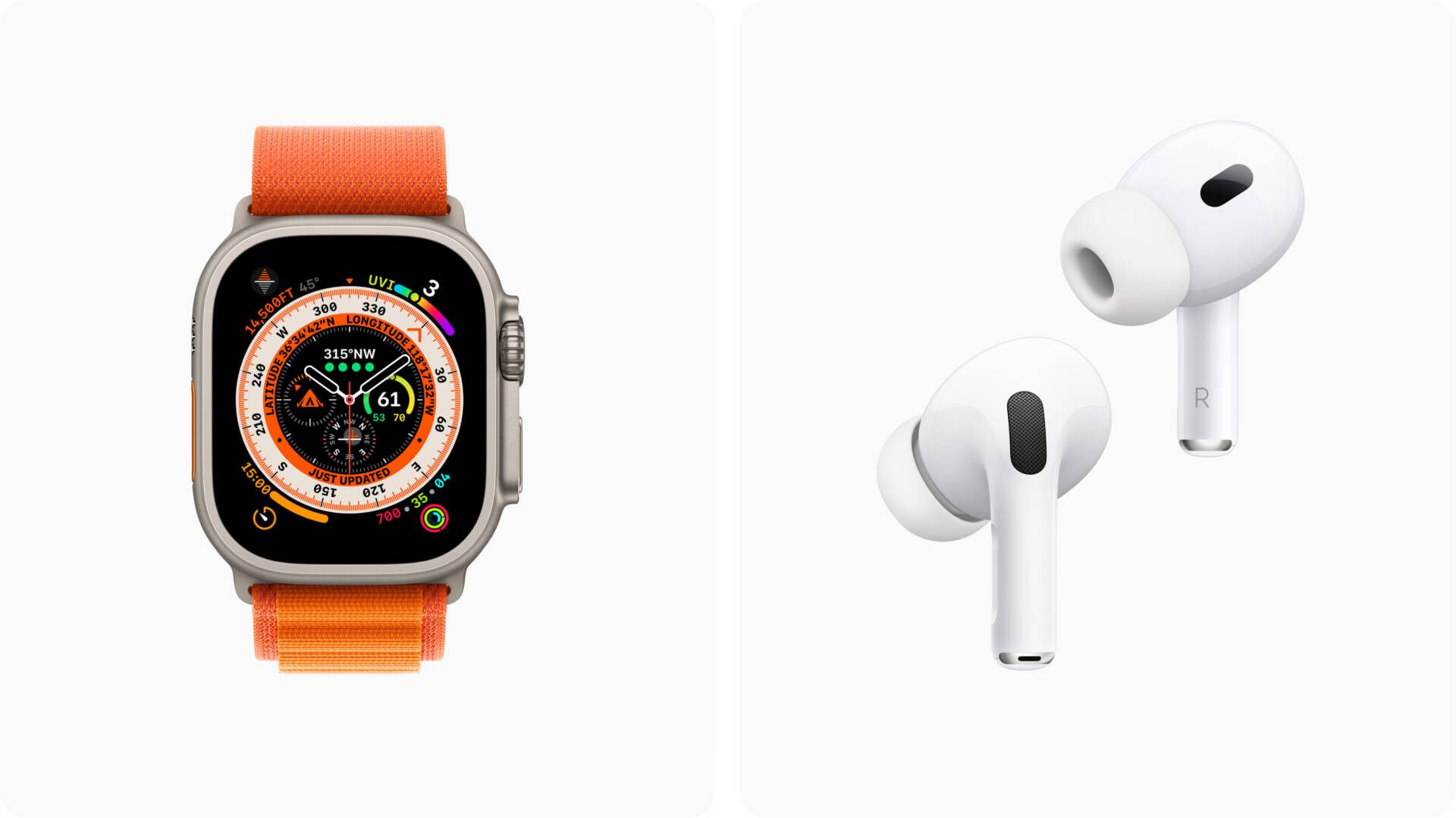 Apple Watch Ultra a AirPods Pro druhej generácie