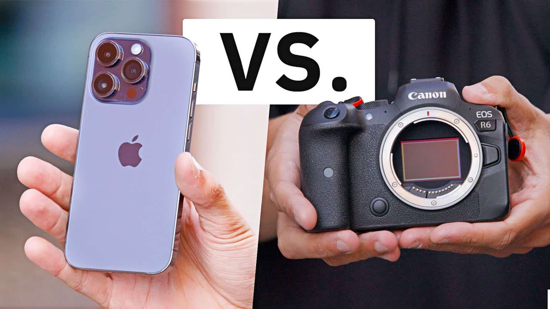 iPhone 14 vs fotoaparát canon