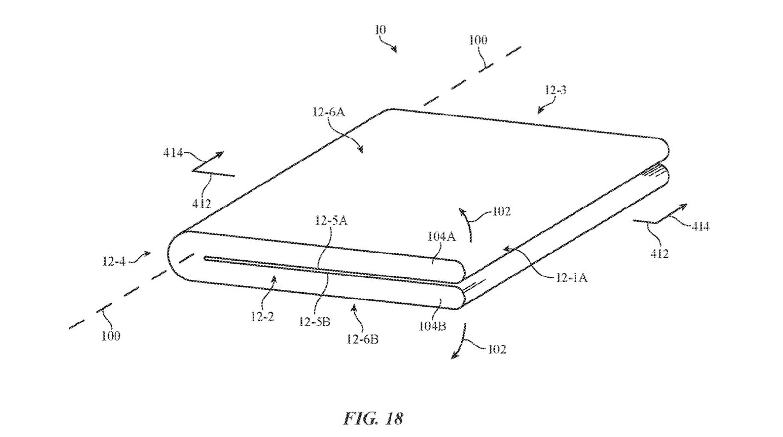 Patent pre skladací iPhone