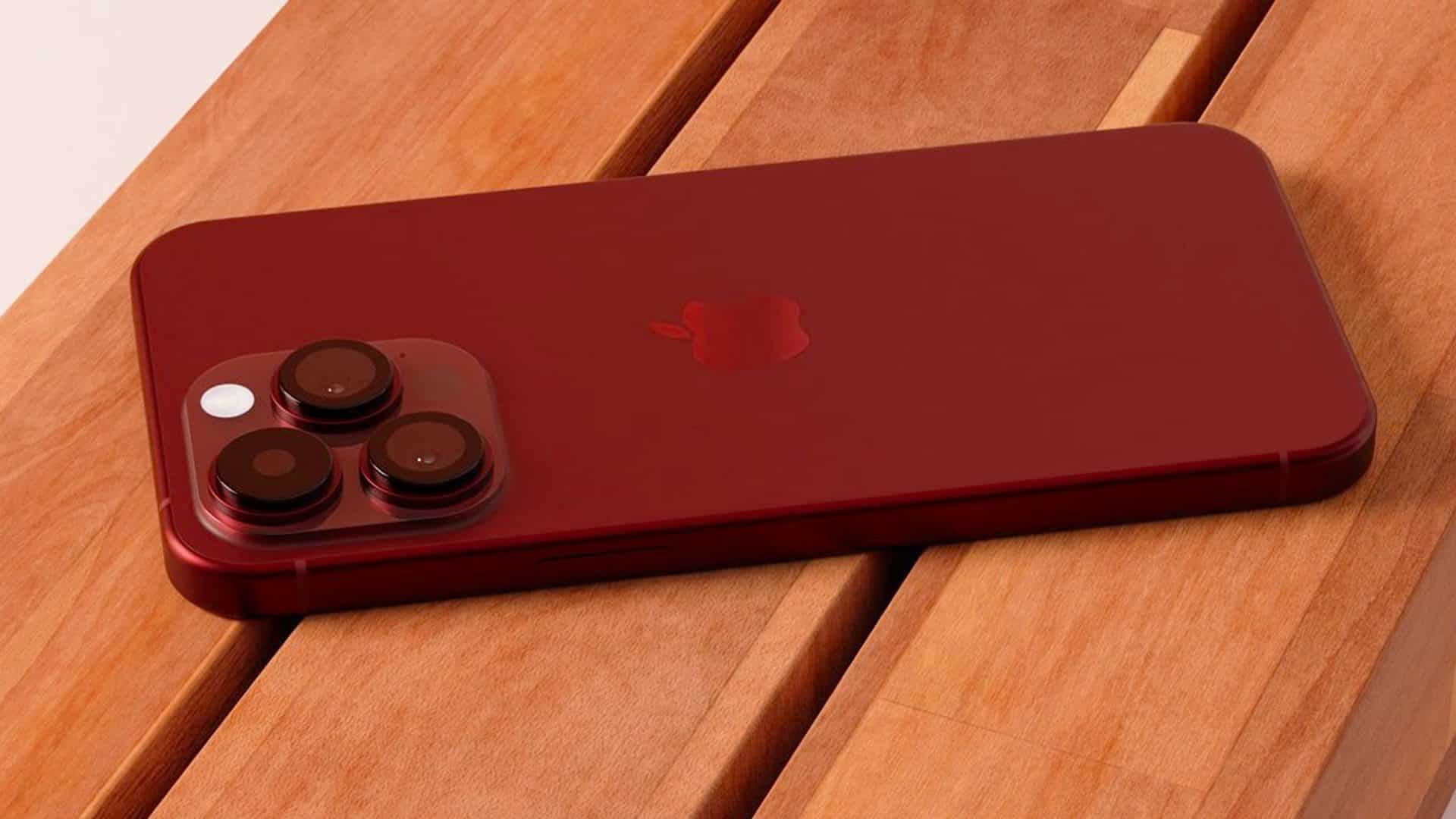 iPhone 15 Pro v červenej farbe