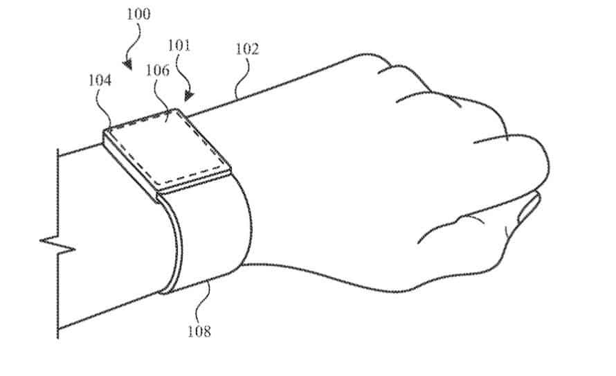 Patent Apple Watch náramok