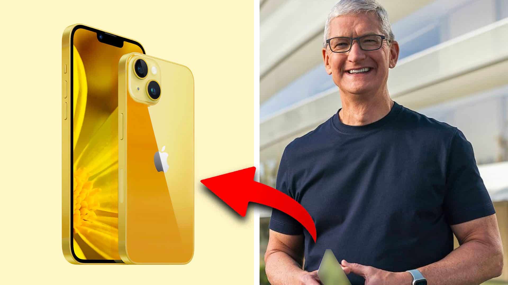 iPhone 14 žltý