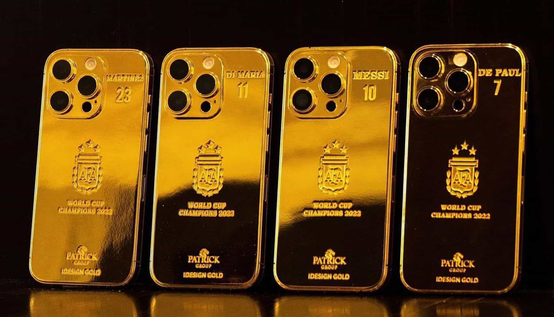 Messi iPhone 14 Pro 24k zlato