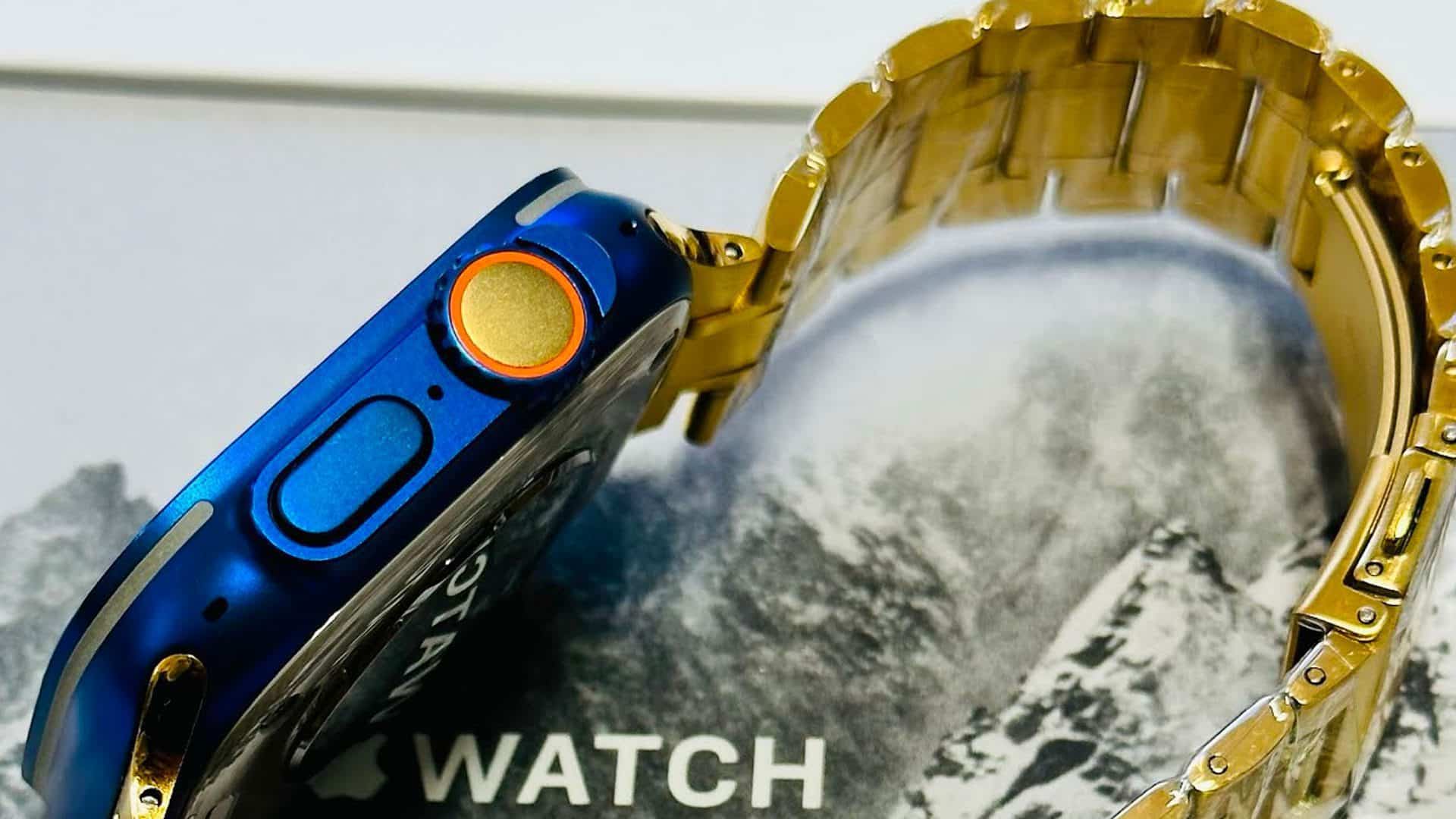 Apple Watch Ultra modré