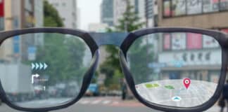 Pohľad cez okuliare Apple Glasses