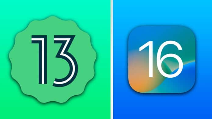Android 13 vs iOS 16 Android 13 vs iOS 16