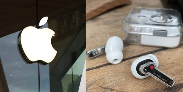 Slúchadlá nothing ear a apple logo Slúchadlá nothing ear a apple logo