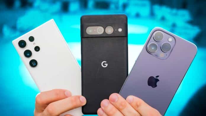 Samsung Galaxy S23 Ultra vs Google Pixel 7 Pro vs iPhone 14 Pro Max Samsung Galaxy S23 Ultra vs Google Pixel 7 Pro vs iPhone 14 Pro Max
