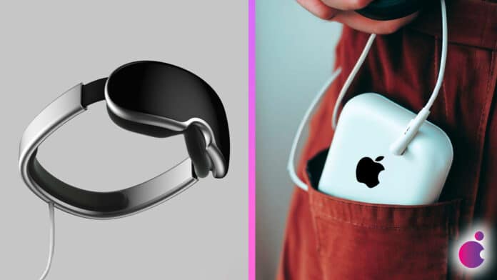 Apple AR VR Headset batéria
