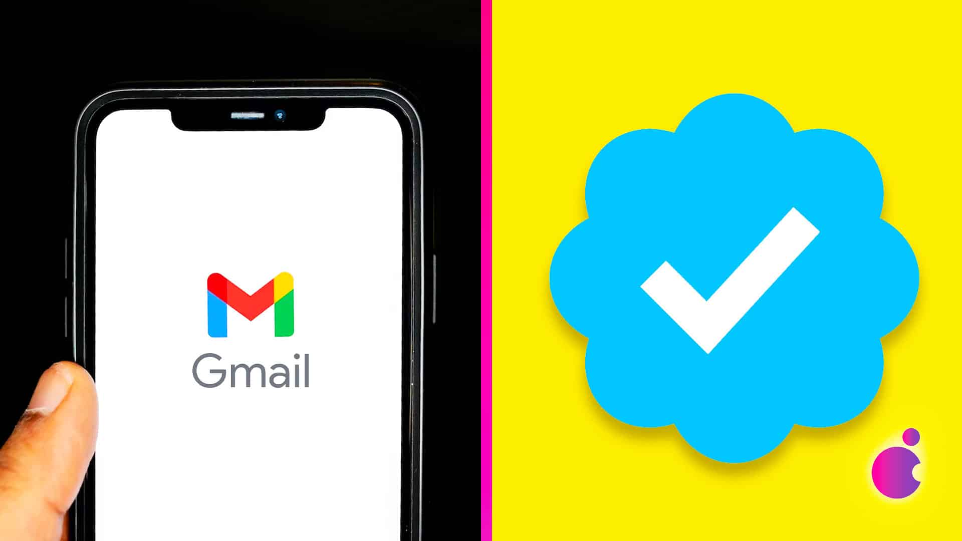 Gmail modrá značka