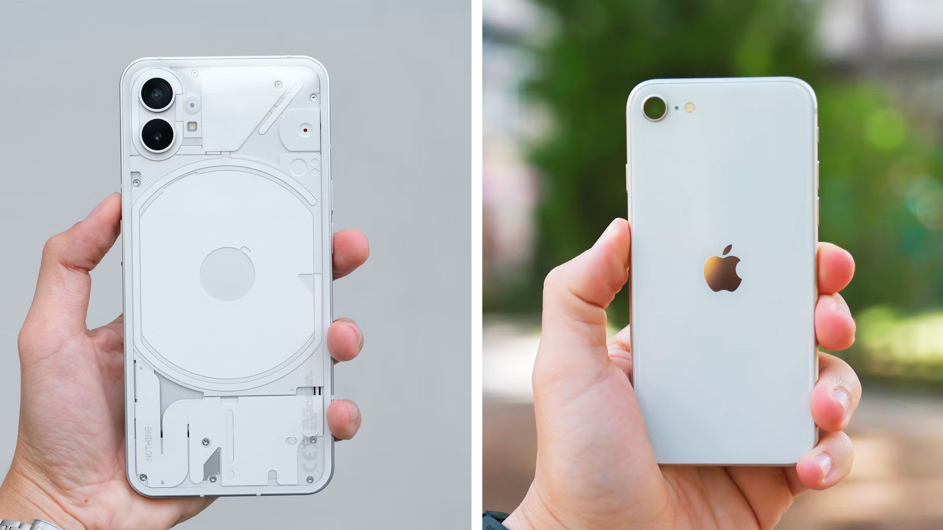 Nothing Phone 1 vs iPhone SE