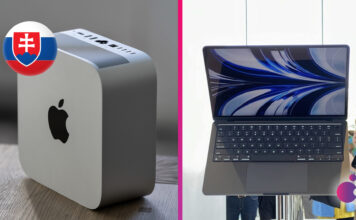 cena Mac Stiudio a MacBook Air