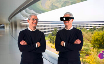 Apple Tim Cook headset