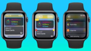 Apple Watch widgety v watchOS 10