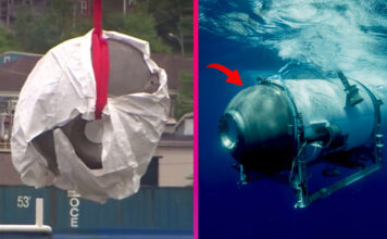 ponorka Titan trosky