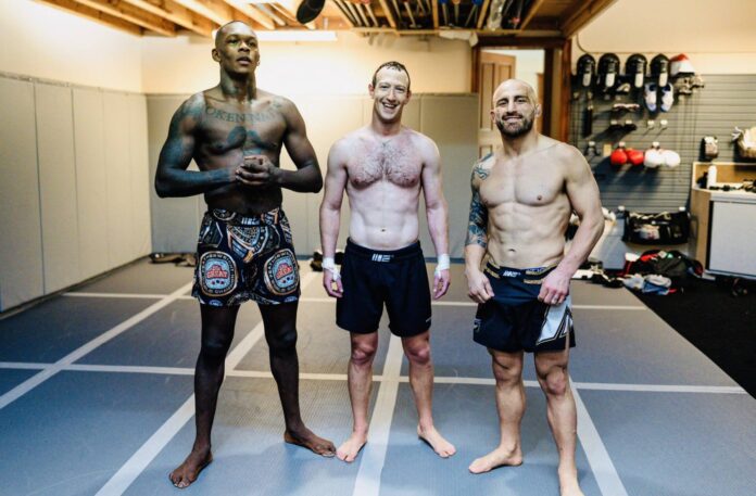 Zuckerberg Adesanya Volkanovski foto Zuckerberg Adesanya Volkanovski foto