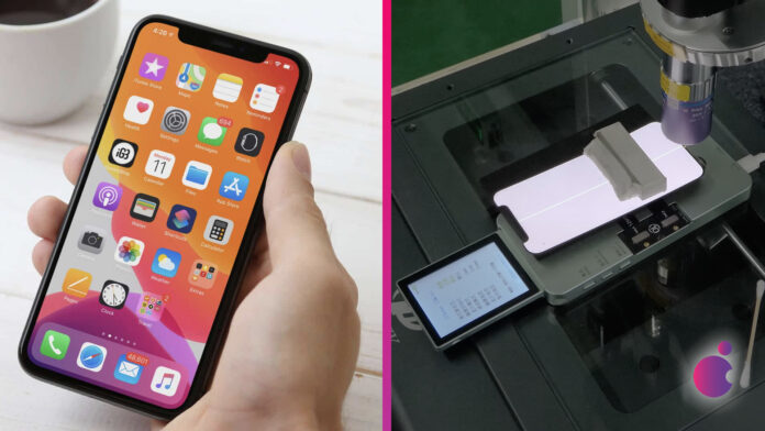 Oprava OLED displeja na iPhone laserom