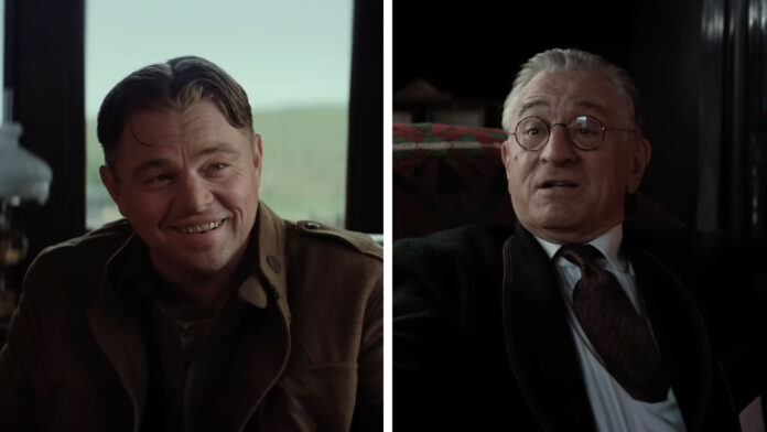 Leonardo DiCaprio a Robert De Niro vo filme Martina Scorsese Killers of The Flower Moon