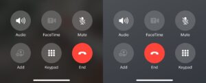 tlačidlo ukončenie hovoru v iOS 17