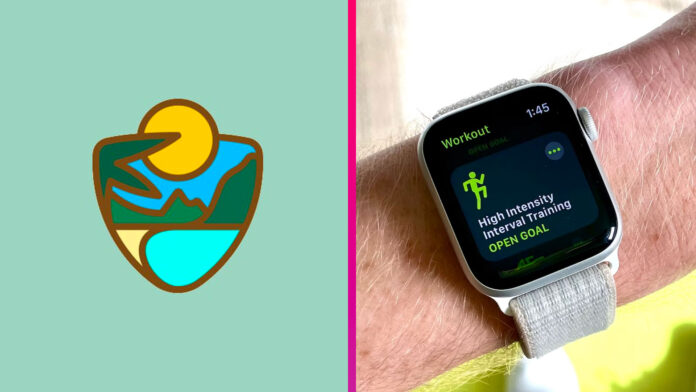 Apple výzva Apple Watch národné parky nálepky Apple výzva Apple Watch národné parky nálepky