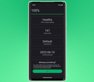 Zdravie batérie Android